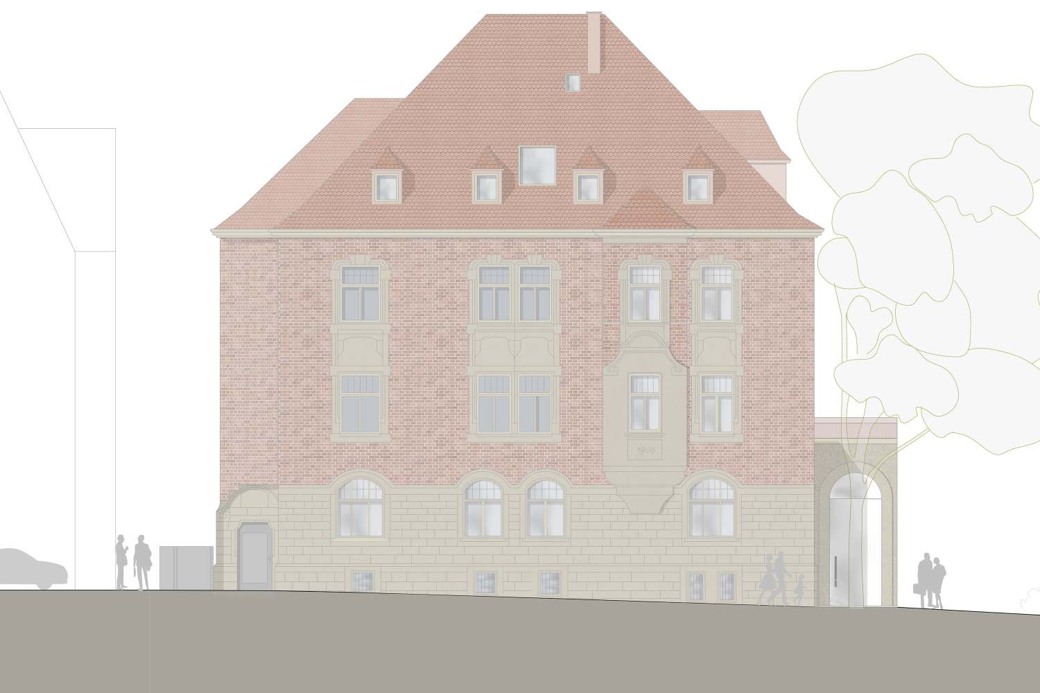 Vorstellung Entwurf Umbau und Erweiterung Arbeitsgericht Ludwigsburg (2)