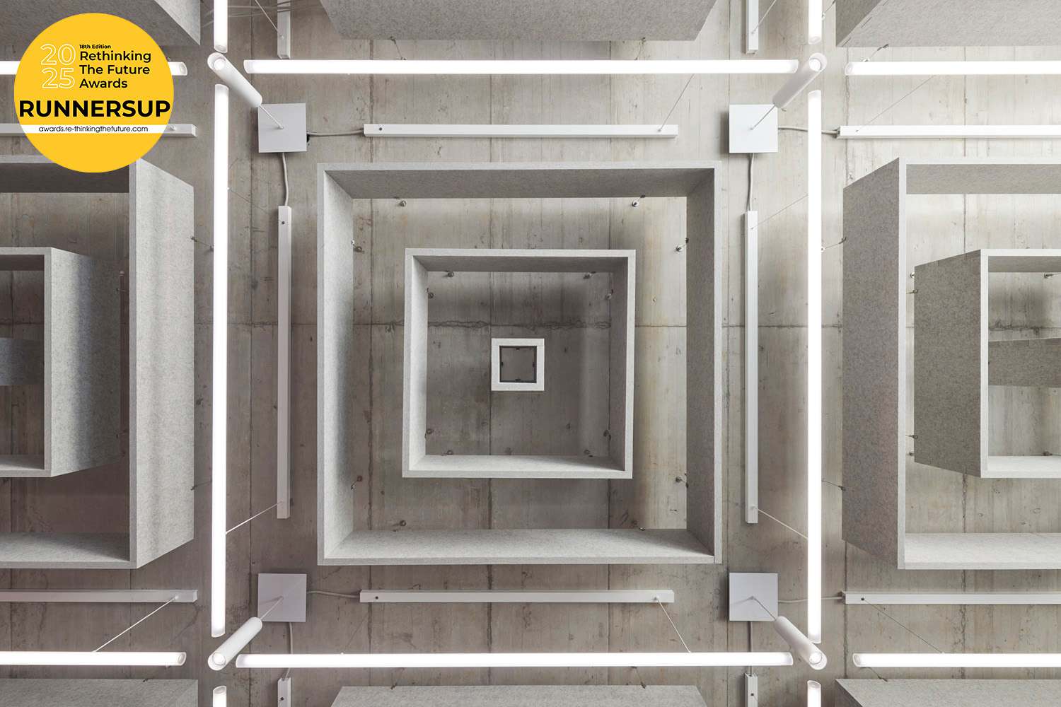 »RTF Awards 2025 Second Award« in der Kategorie »Mixed Use (Built)« für den Erweiterungsbau für Forschung Praxen und Labore für Humangenetik  (1)