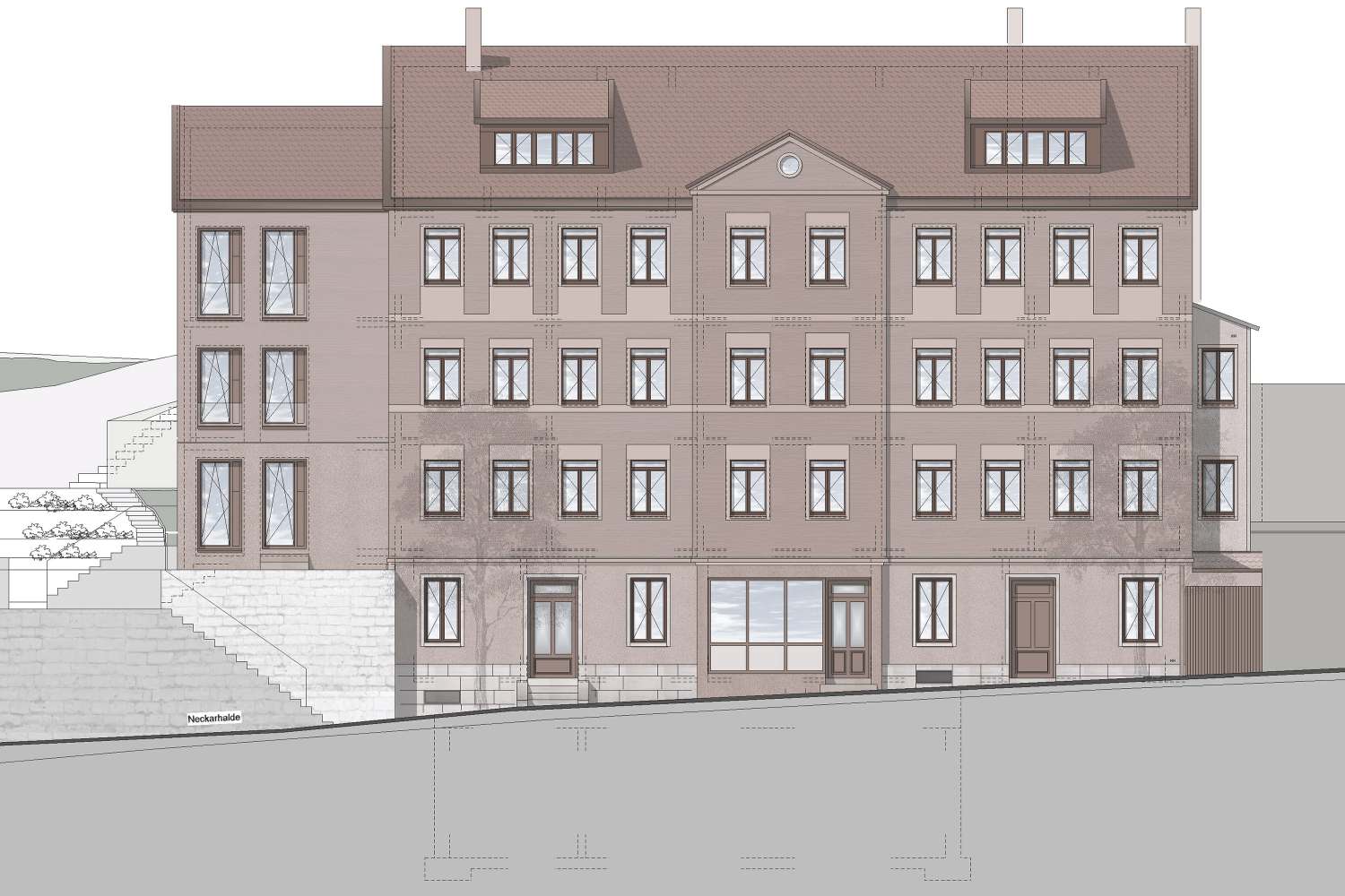 Baubeginn Kernsanierung und Anbau Wohn- und Geschäftshaus in Tübinger Altstadt ({project_images:field_row_count})