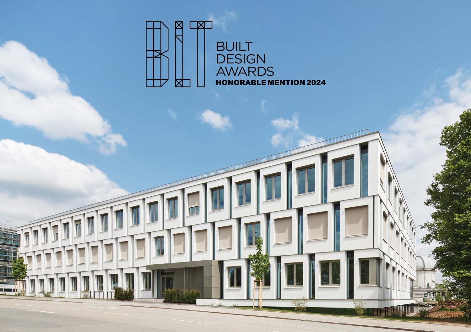 BLT Built Design Awards 2024 - Erweiterungsbau der Humangenetik in Tübingen erhält die Auszeichnung ›Honorable Mention‹ (1)