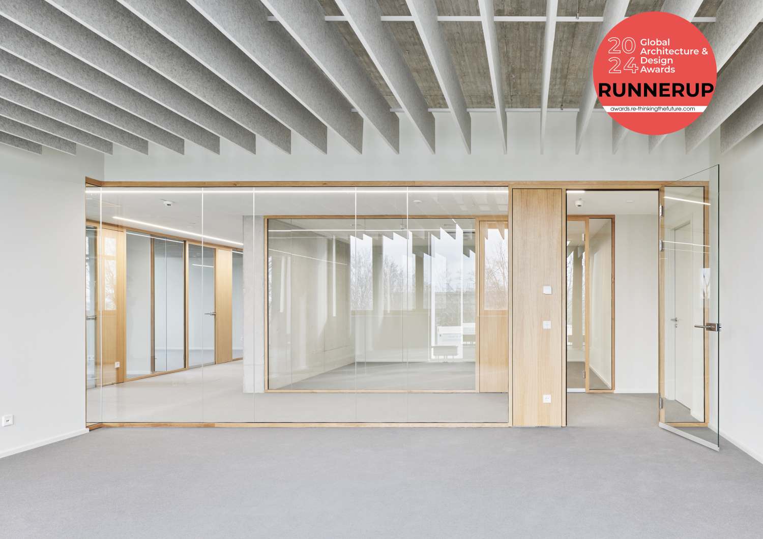 Rethinking the Future - Erweiterungsbau für Forschung, Praxen und Labore der Humangenetik erhält die Auszeichnung »RunnerUp« bei den Global Design & Architecture Design Awards 2024 (1)
