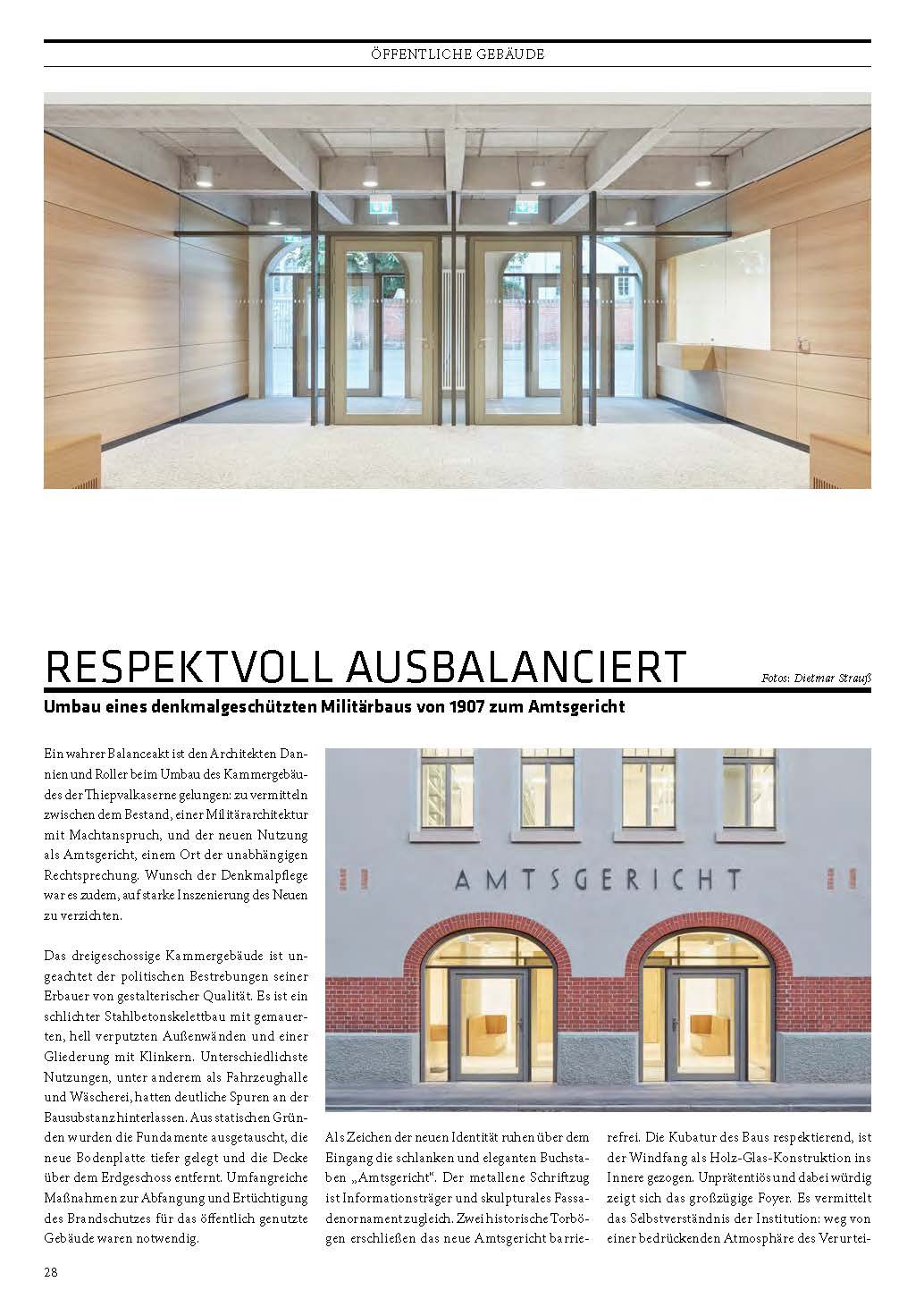 Das Architekturmagazin Cube veröffentlicht die denkmalpflegerische Sanierung des Amtsgerichts in Tübingen ({project_images:field_row_count})