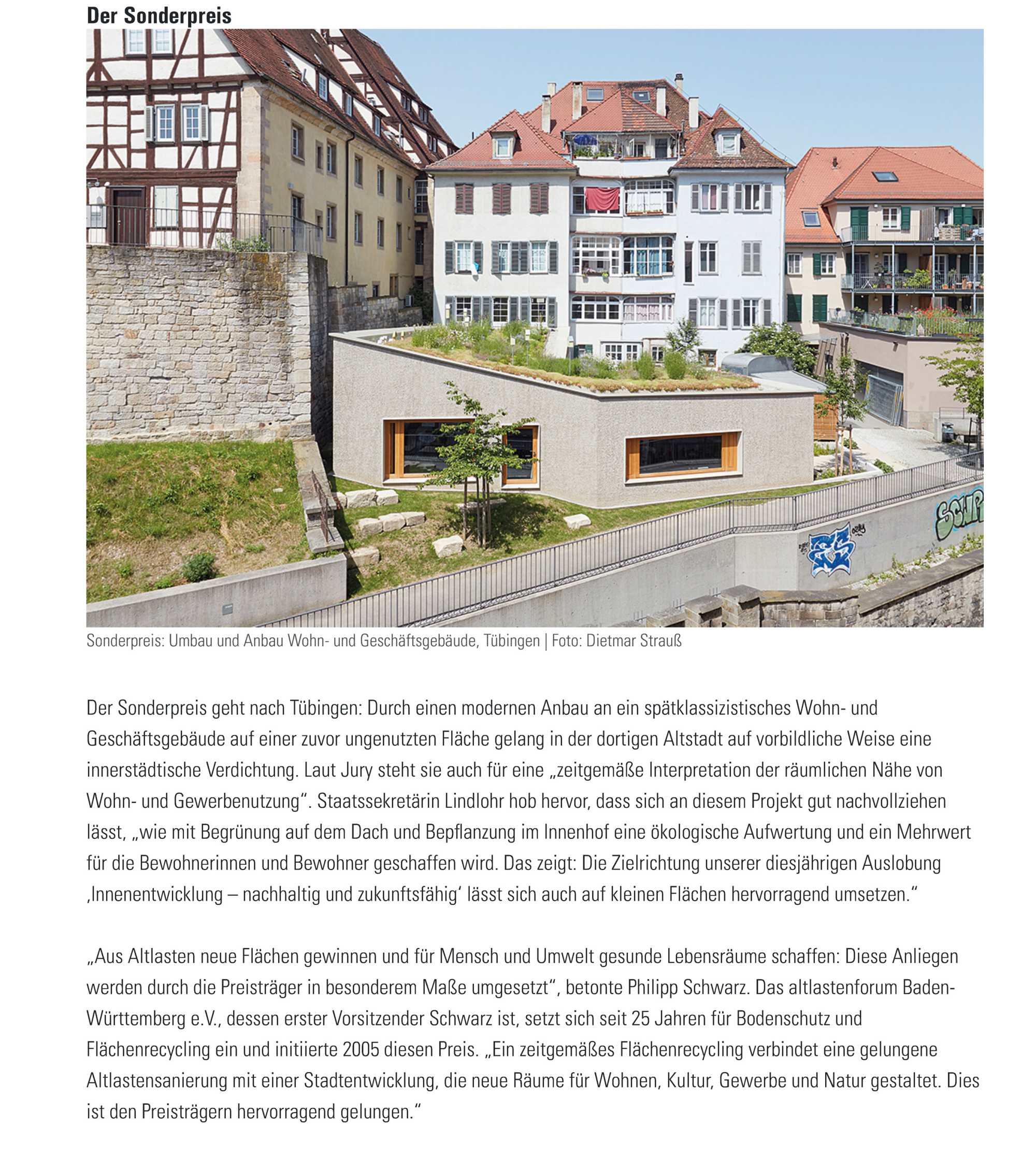 Das Deutsche Architektenblatt veröffentlicht unseren Sonderpreis des Flächenreyclingpreises 2022 in Ihrer Oktoberausgabe ({project_images:field_row_count})