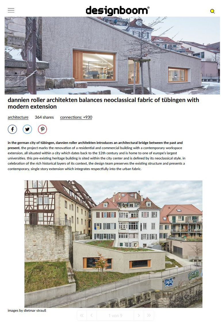 designboom publiziert unser Projekt in der Tübinger Altstadt ({project_images:field_row_count})