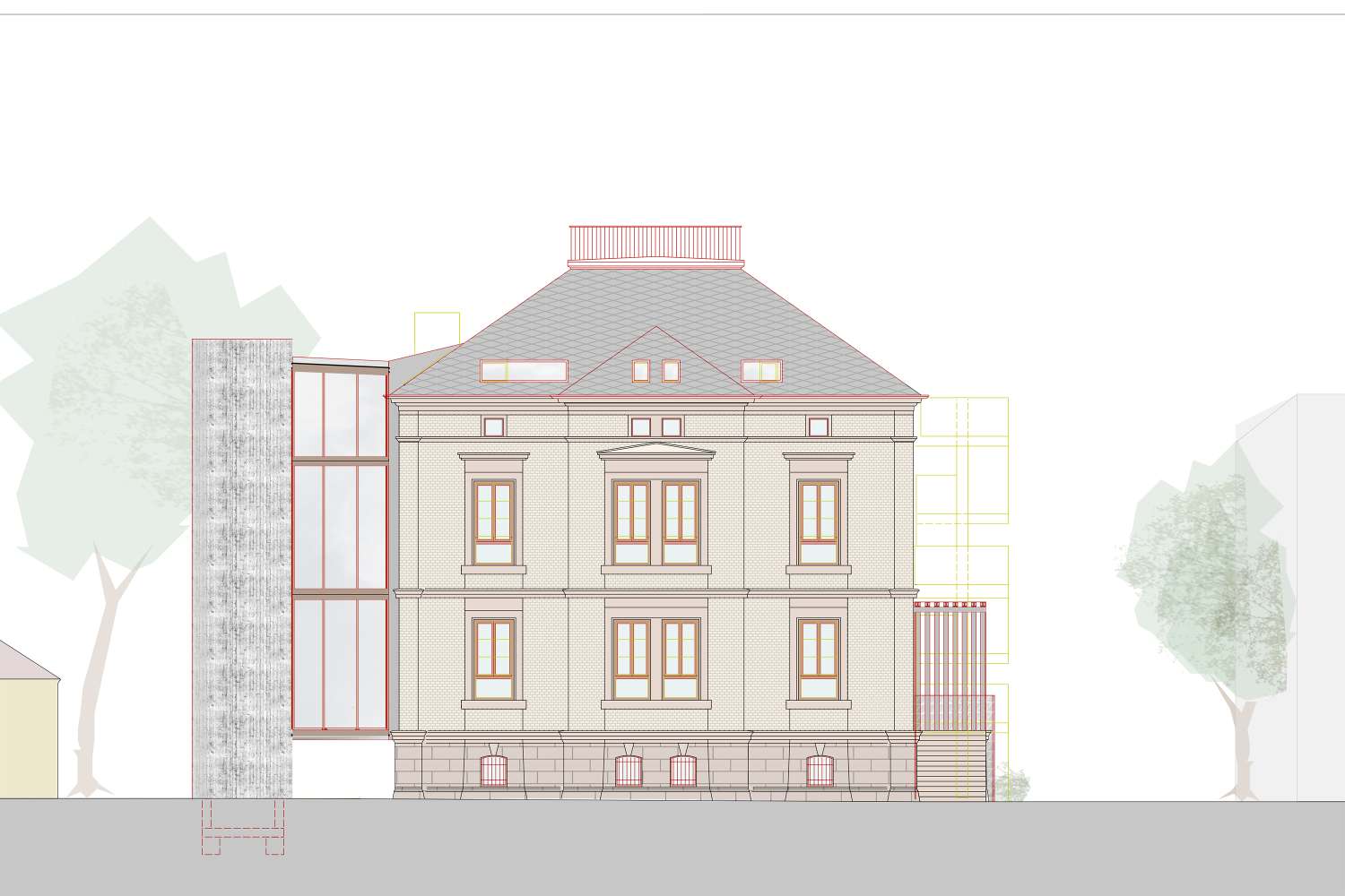 Baubeginn denkmalpflegerische Sanierung und Umbau Kinderhaus Planie ({project_images:field_row_count})