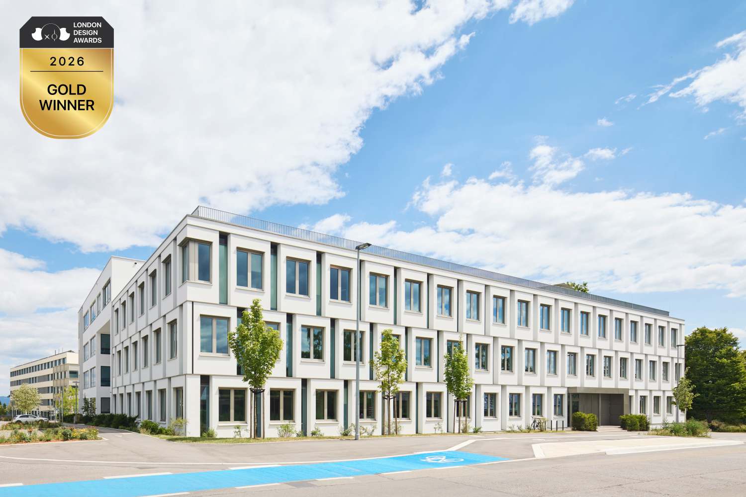 »London Design Awards 2026 Gold Winner« in zwei Kategorien für den Erweiterungsbau für Forschung, Praxen und Labore der Humangenetik (1)