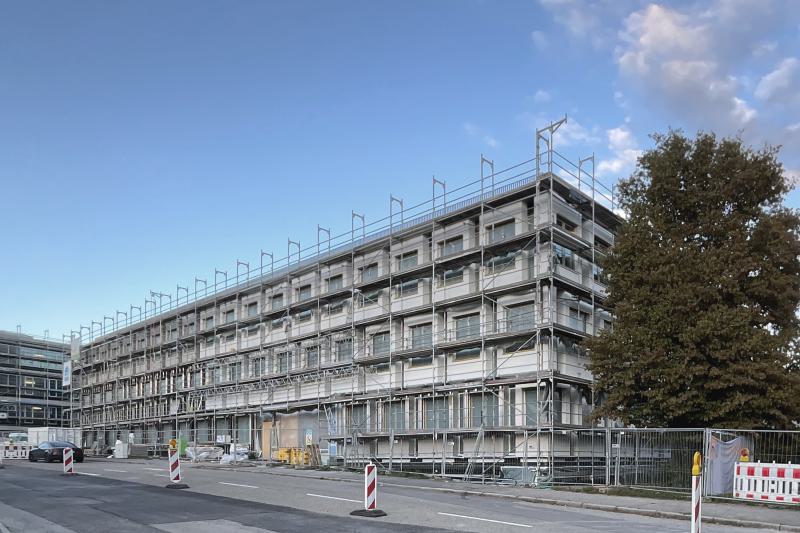 Anmutung der modulen Fassadengestaltung wird erlebbar (1)
