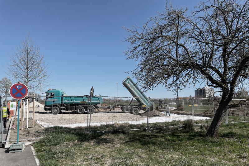 Baustart für den Holzmodulbau auf dem Horemer- jetzt geht es los! (1)
