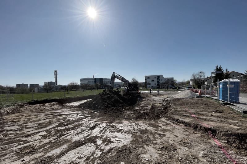 Baustart für den Holzmodulbau auf dem Horemer- jetzt geht es los! (3)