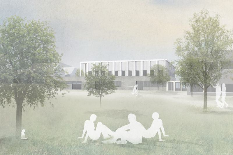 Die Baugenehmigung für den Laboranbau mit der Generalsanierung Hörsaalbau vom Institut für Sportwissenschaften ist erteilt worden (4)