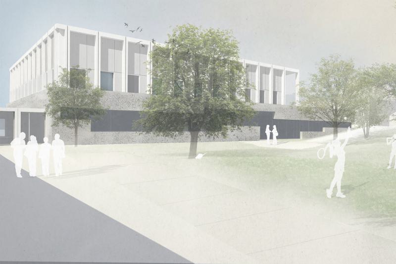 Die Baugenehmigung für den Laboranbau mit der Generalsanierung Hörsaalbau vom Institut für Sportwissenschaften ist erteilt worden (2)