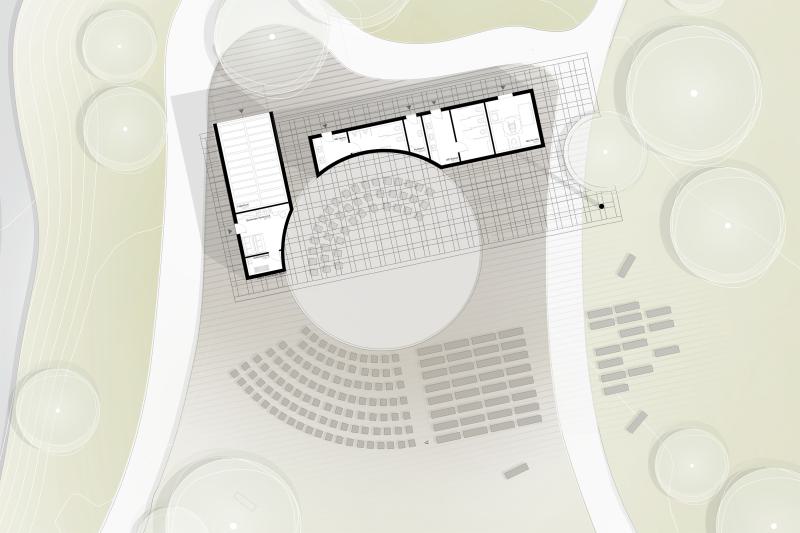 Ein Musikpavillon für die Landesgartenschau: Architektur inmitten der Kurparklandschaft Bad Urachs (2)