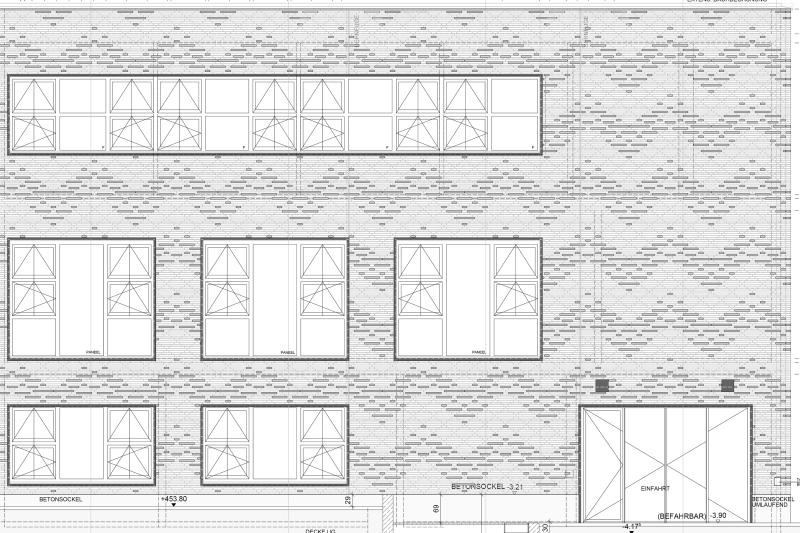 Bemusterung Klinkerfassade für das Institut für klinische Anatomie und Zellanalytik (2)