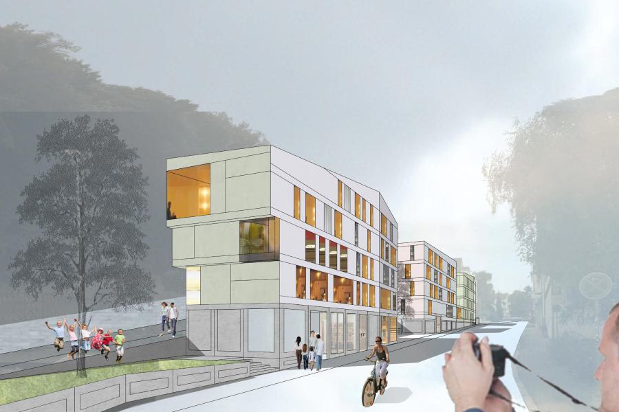 Wohn- und Geschäftshaus Schwärzlocher Straße (1)