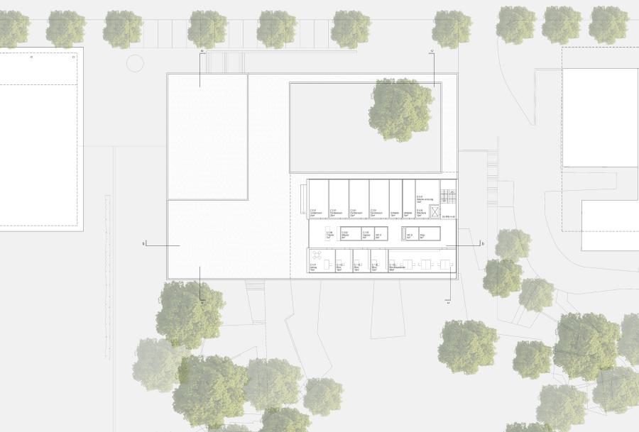 Neubau Zentralgebäude als Hörsaal, Mensa und Seminargebäude (4)
