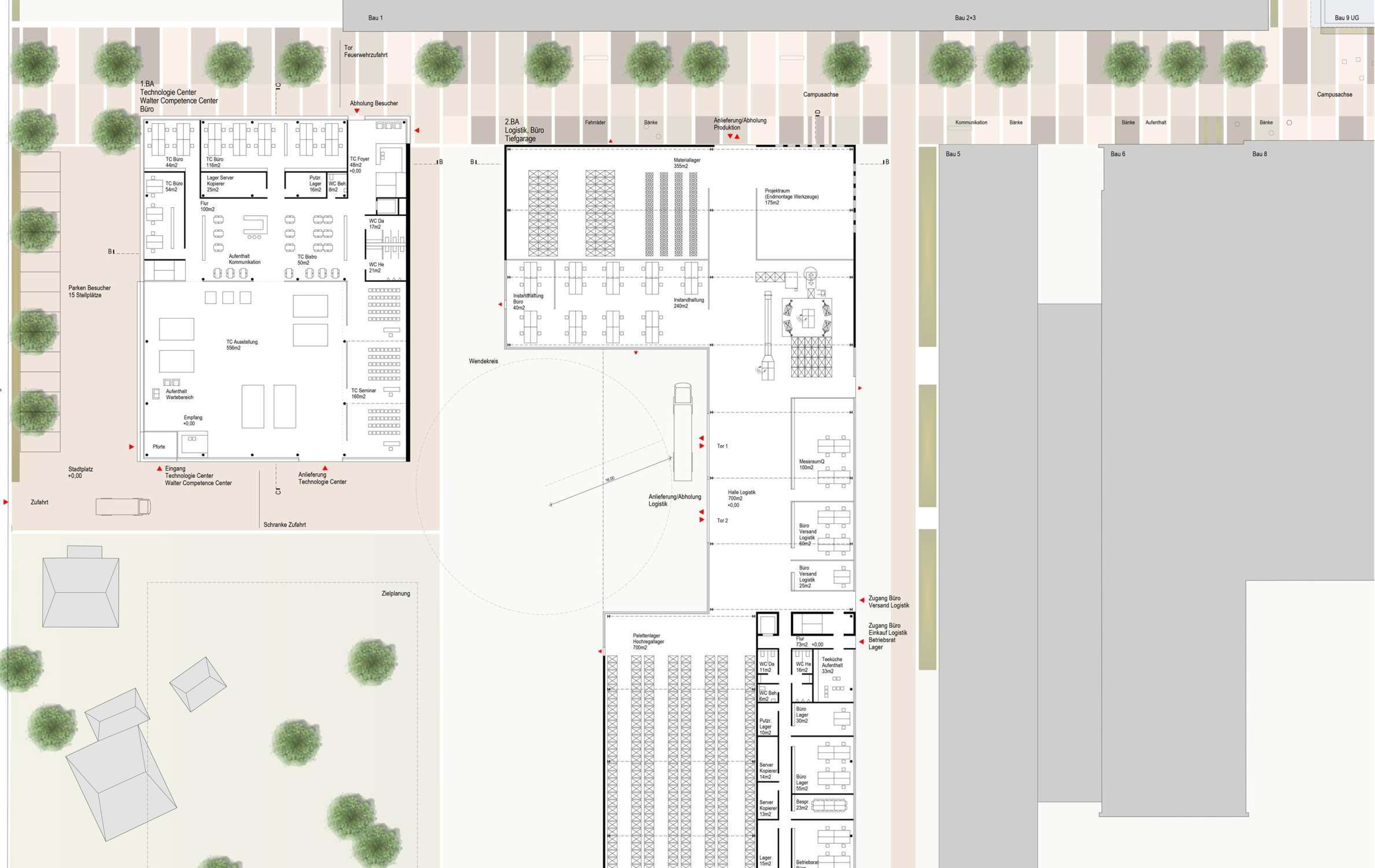 Betriebscampus mit Entwicklungszentrum und Kantine (2)