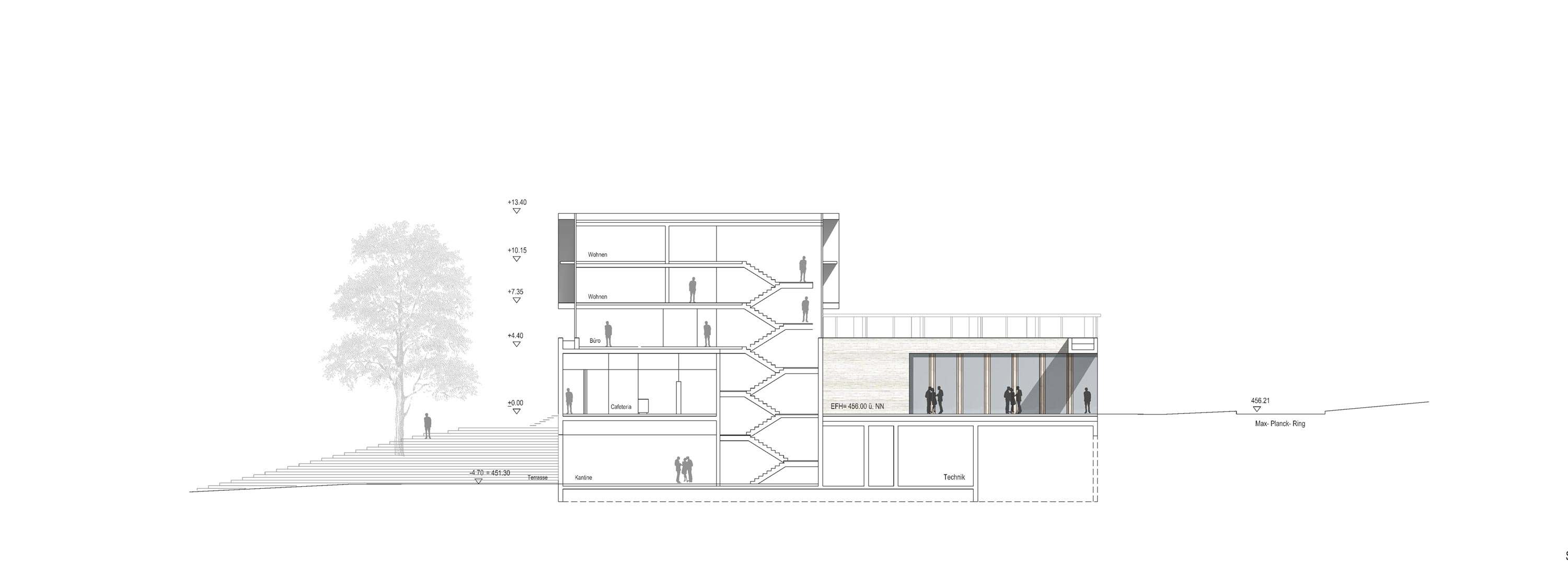 Neubau Zentralgebäude als Hörsaal, Mensa und Seminargebäude (10)