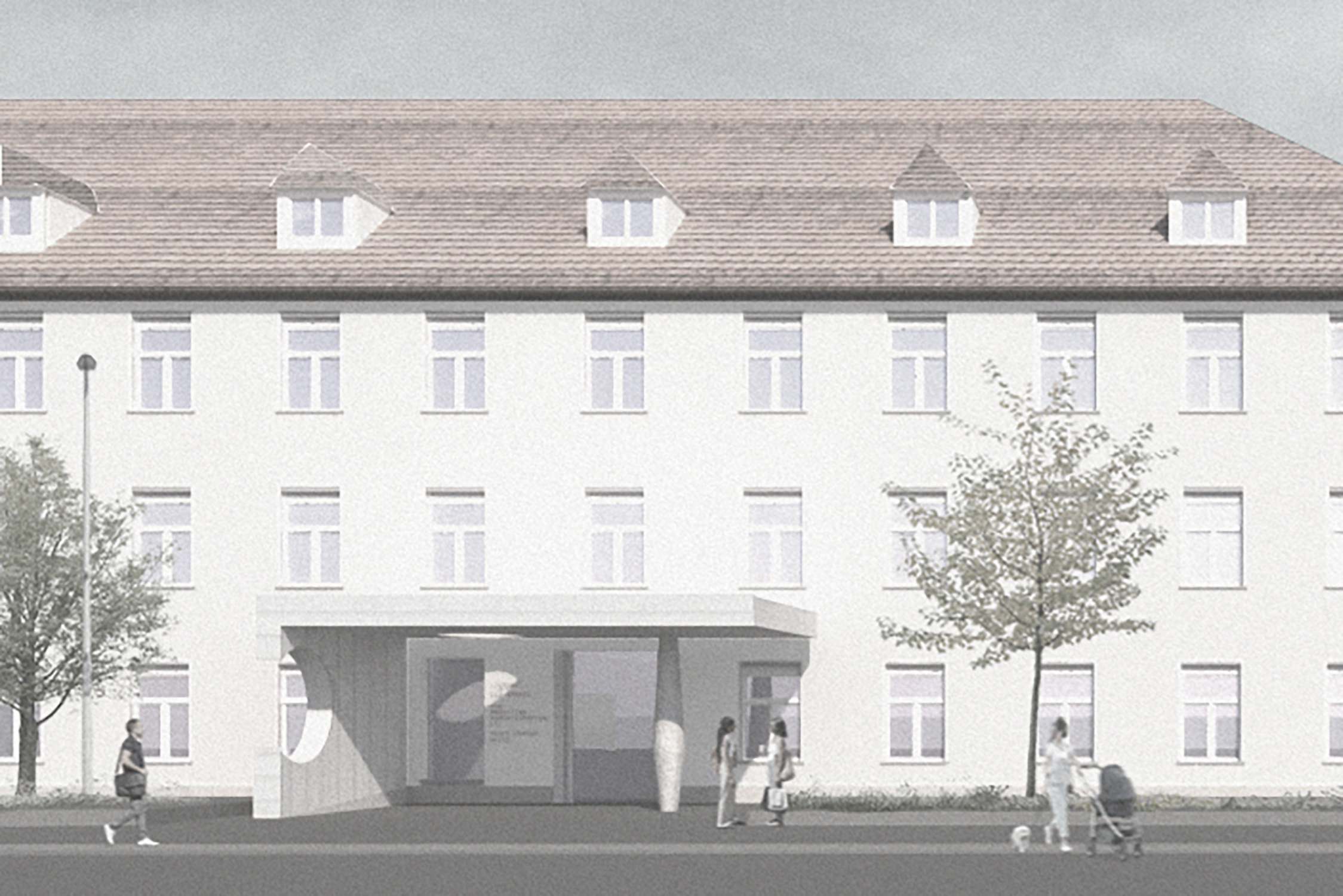 Sanierung und Sanierung Unterkunftsgebäude zu School Age- and Youth Center mit Verwaltung der Panzerkaserne (5)