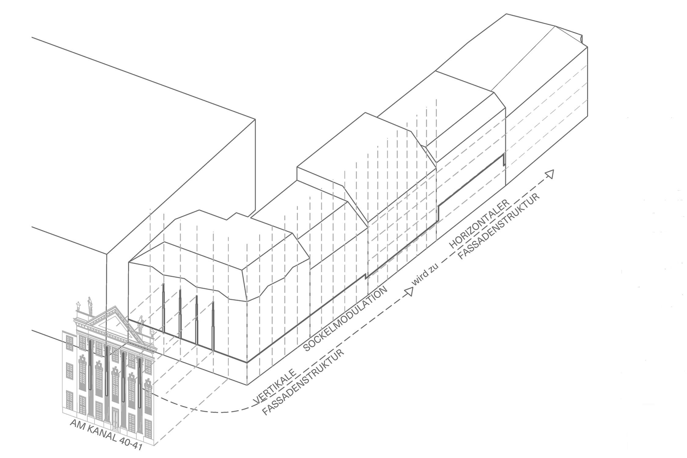 Erweiterung Volkshochschule und Neubau Wohnungsbau als Ergänzugngsbaustein im Baublock  (2)