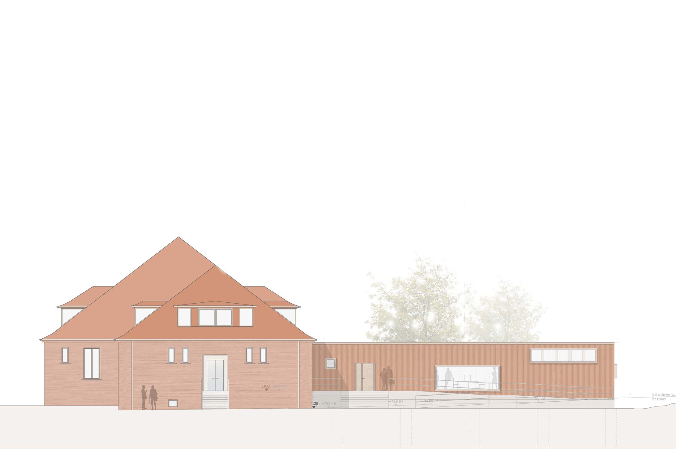 Umbau eines Stabsgebäude mit Anbau für Schulungsmaterialien und Verwaltung (1)