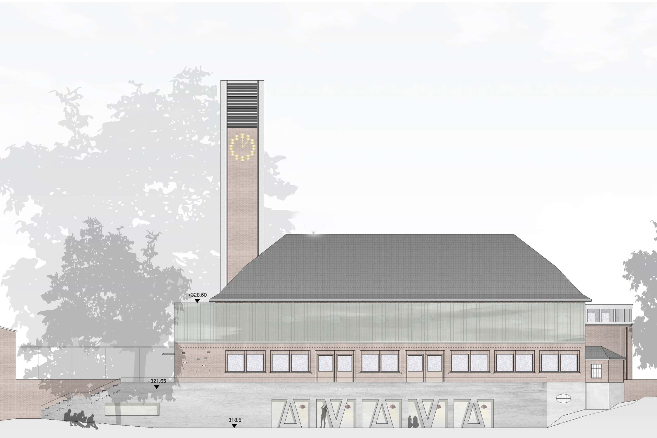 Neukonzeption Eberhardskirche mit Kita und Wohnungsneubau am Volkspark (4)